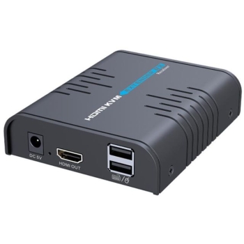Dodatkowy odbiornik extendera HDMI na IP z przedłużaczem USB (RX)